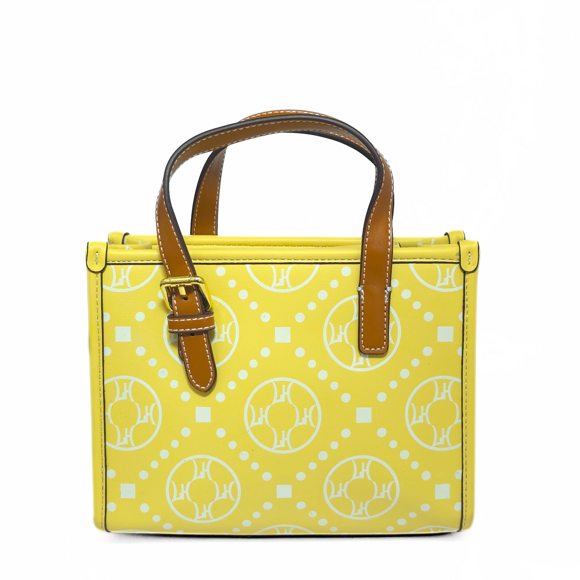 Yellow Mini Box Tote Bag