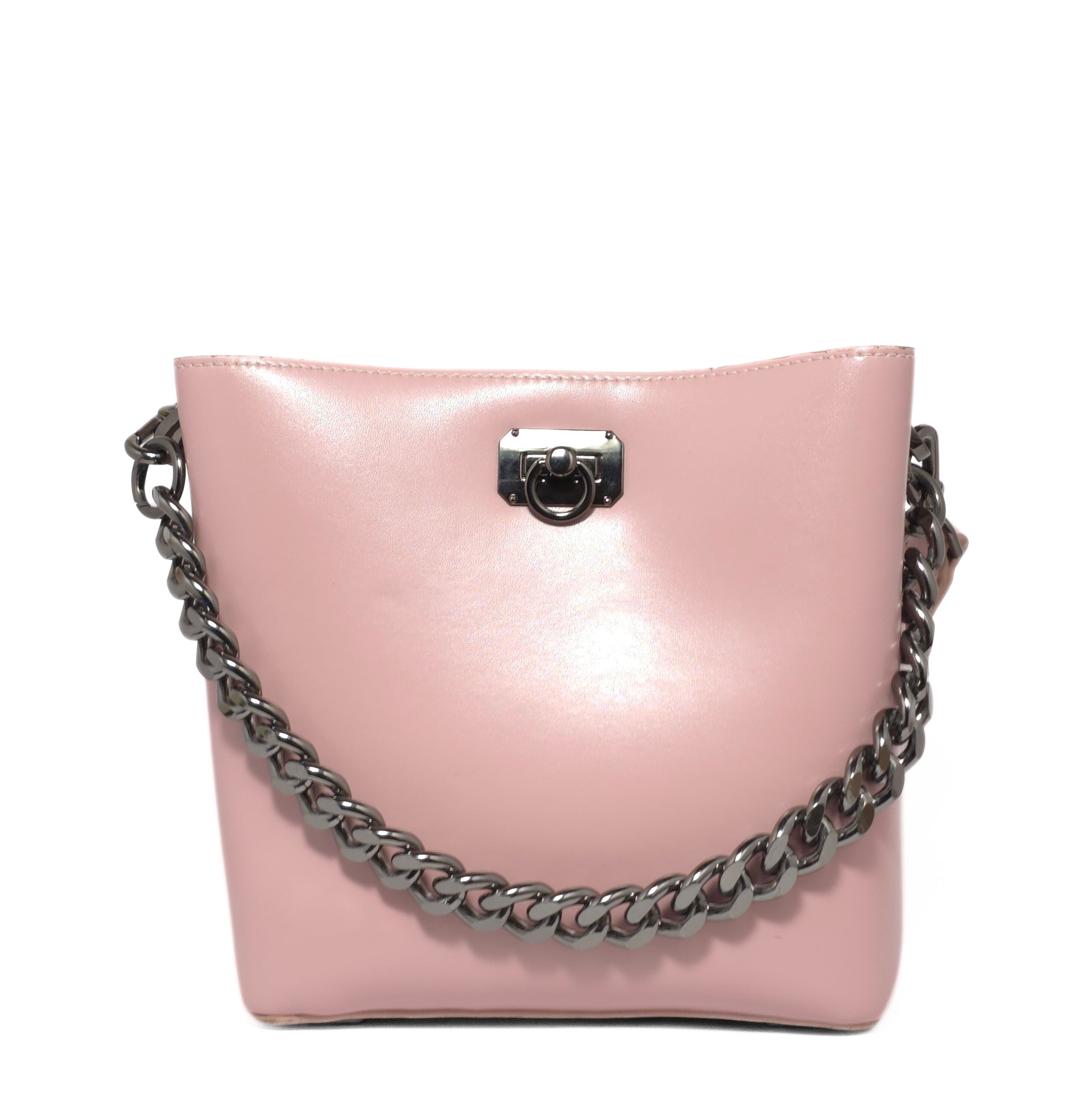 Soft Pink Lock Bag