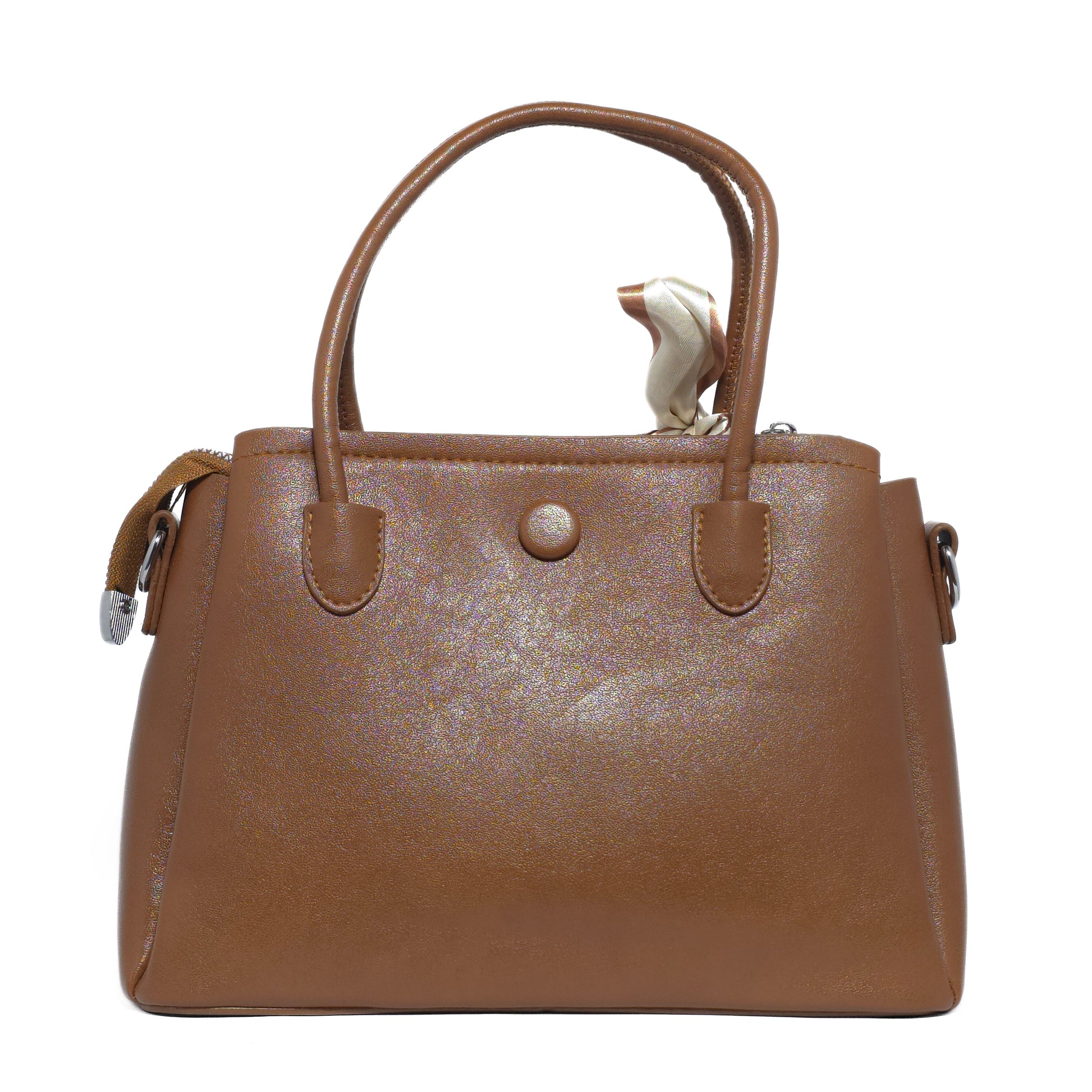 Glossy Cocoa Scarf Tote Bag