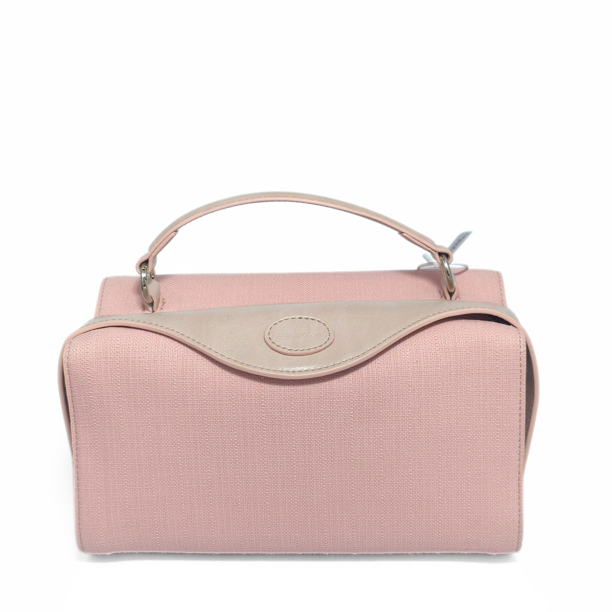 Classic Two-Tone Top Handle Bag