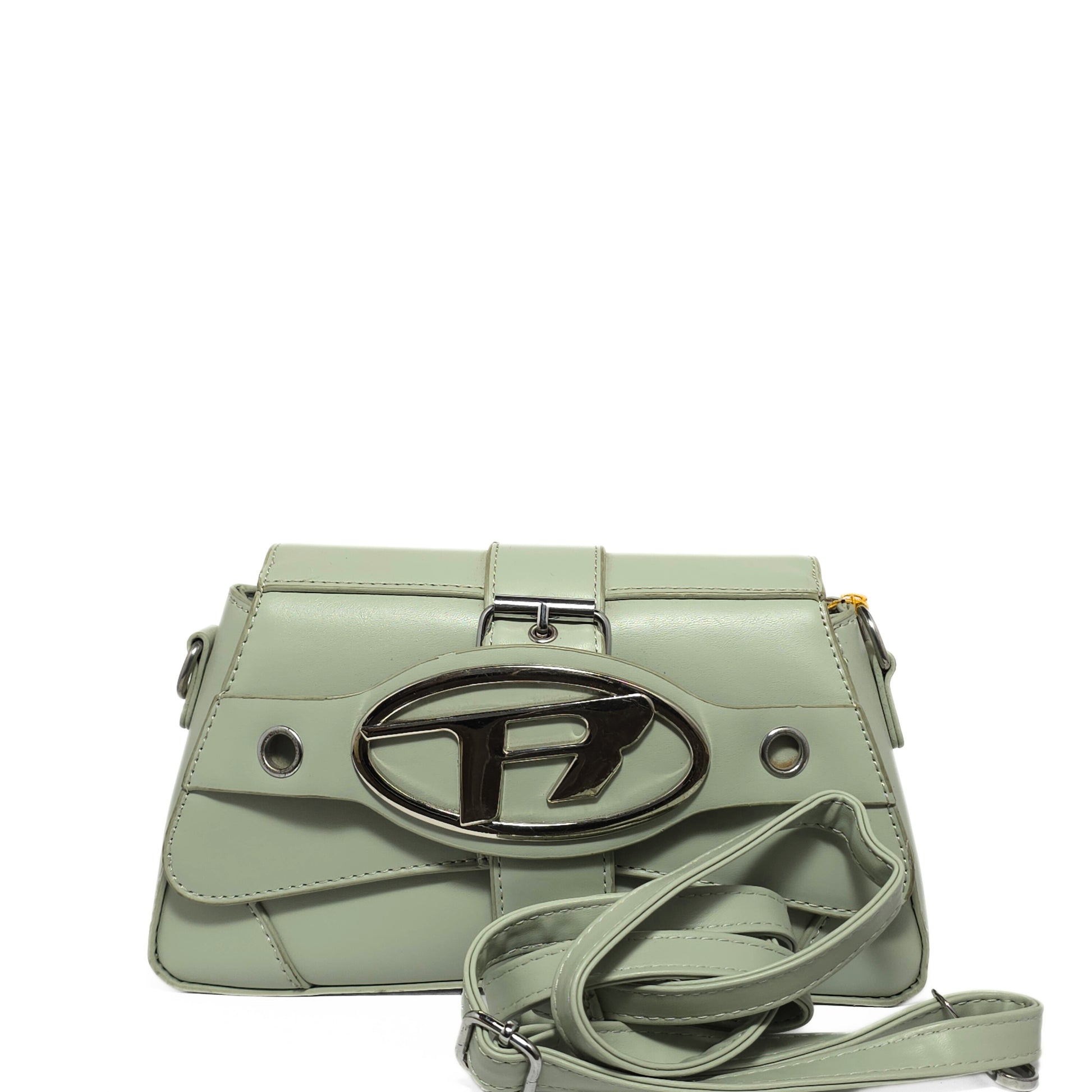 Reina Mint Emblem Bag
