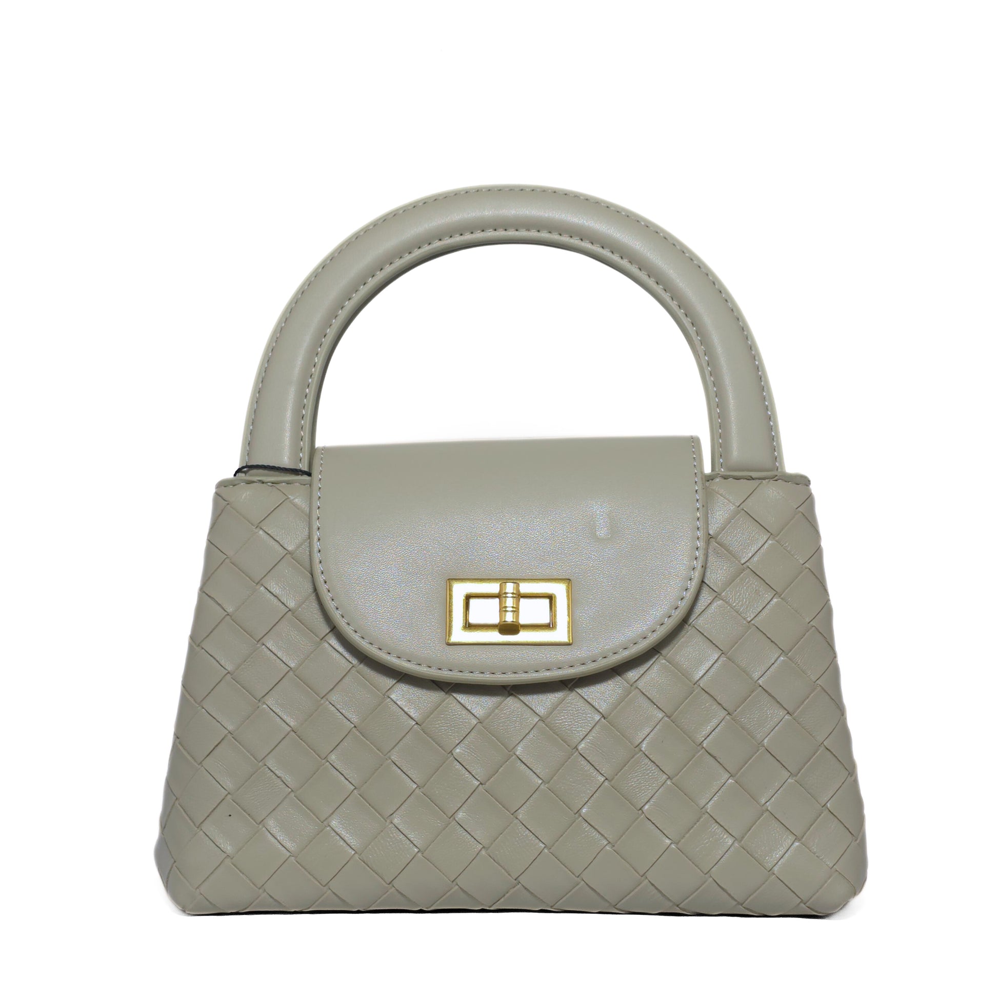 Olive Woven Texture Handbag