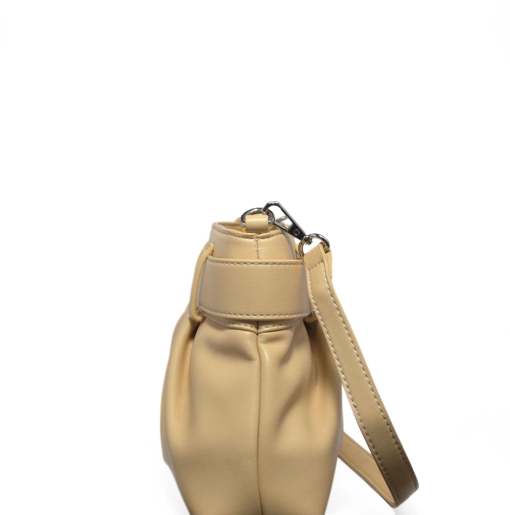 Buckle Accent Cream Bag