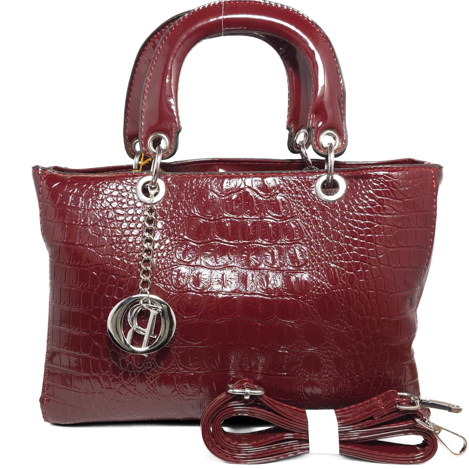 Patent Croc Bag