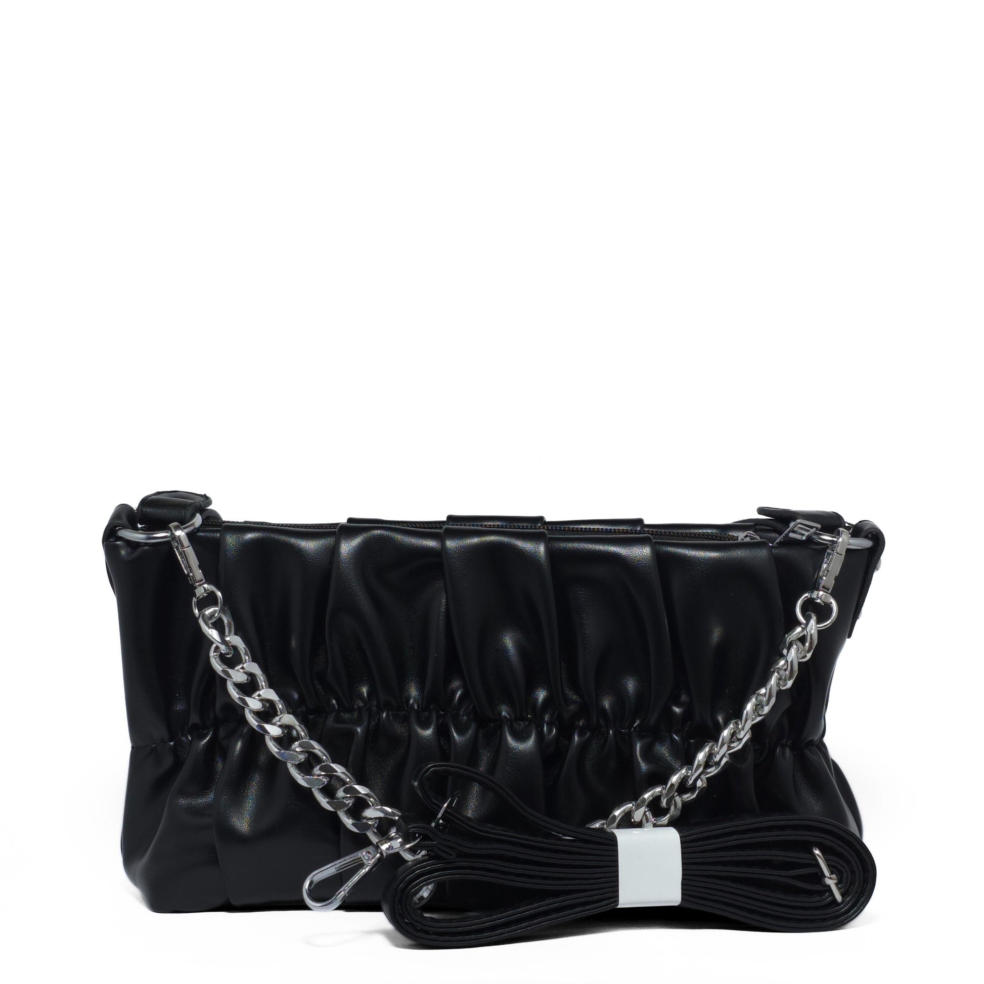 Ruched Chain Bag