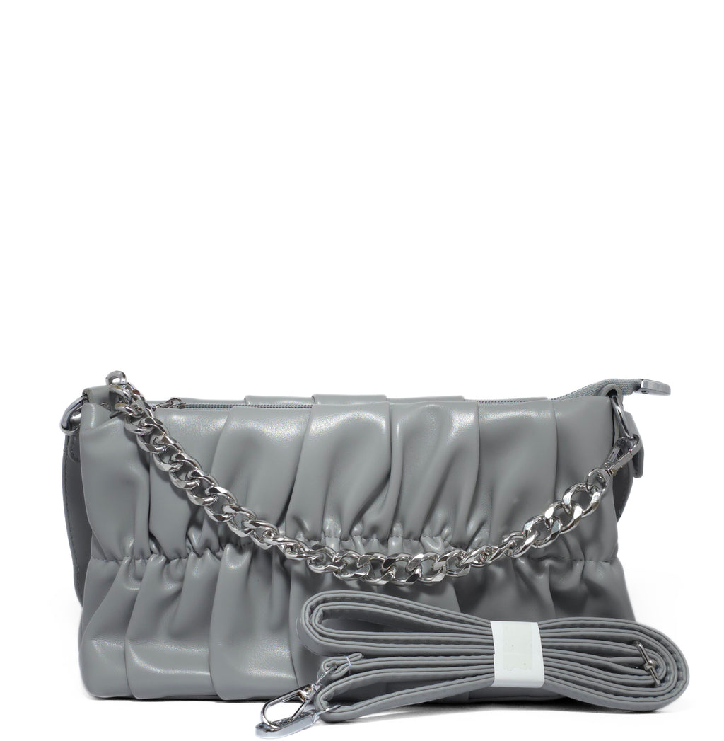 Ruched Chain Bag