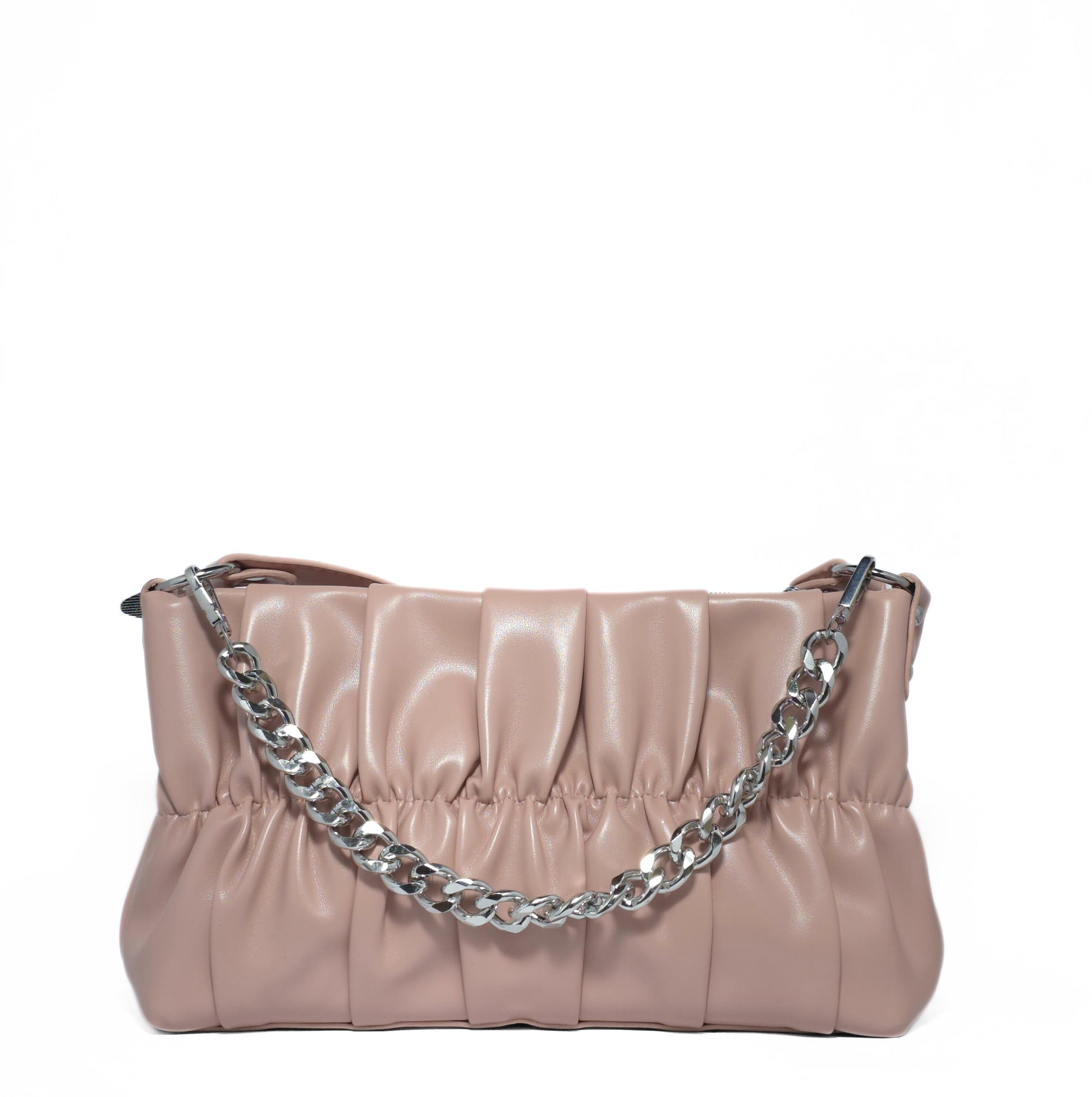 Ruched Chain Bag