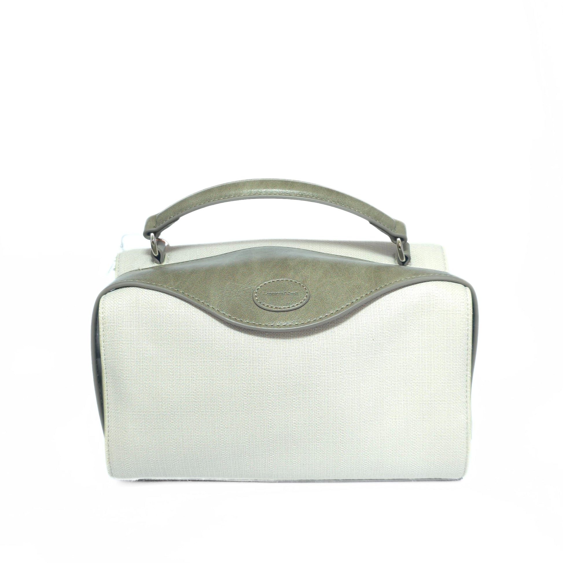 Classic Two-Tone Top Handle Bag