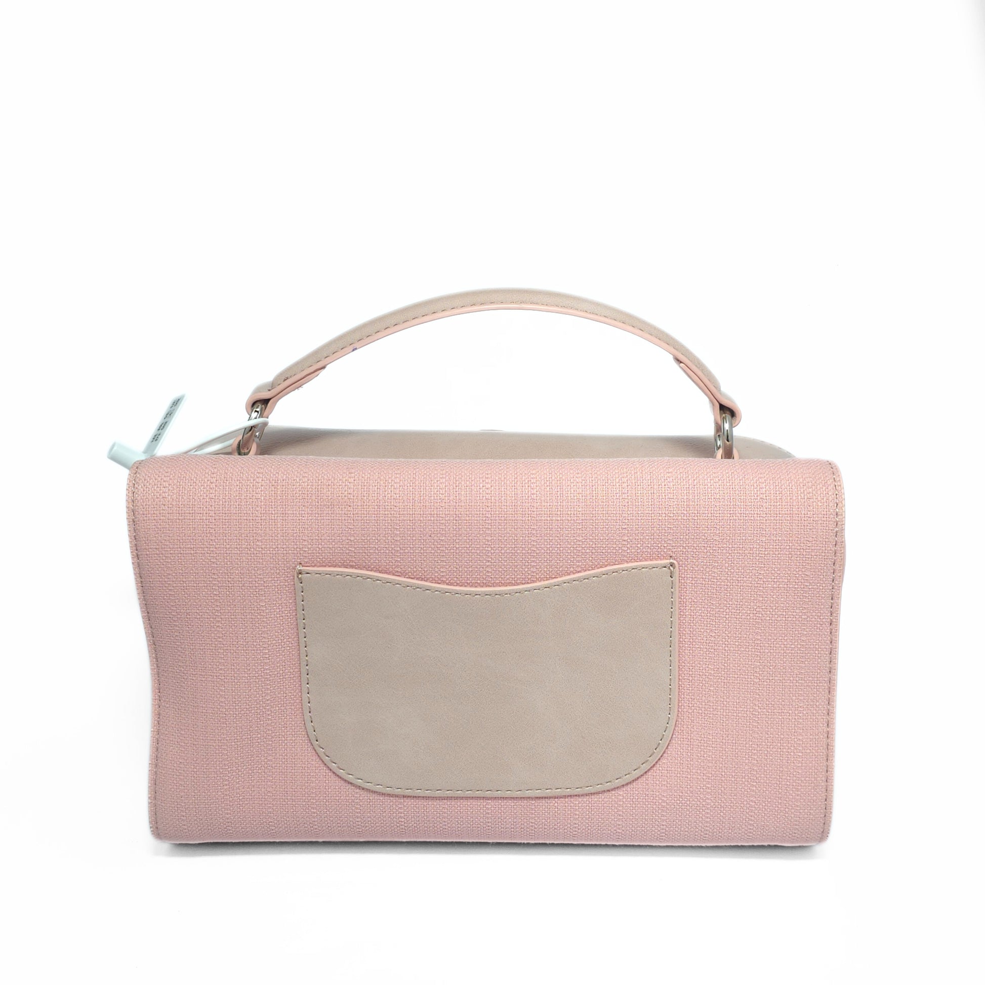 Classic Two-Tone Top Handle Bag