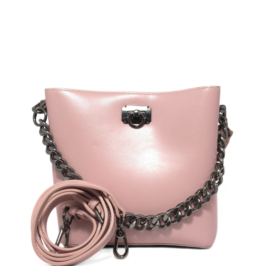 Soft Pink Lock Bag