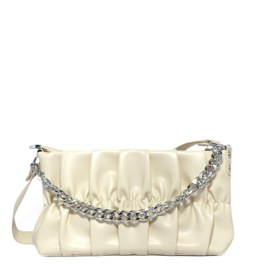 Ruched Chain Bag