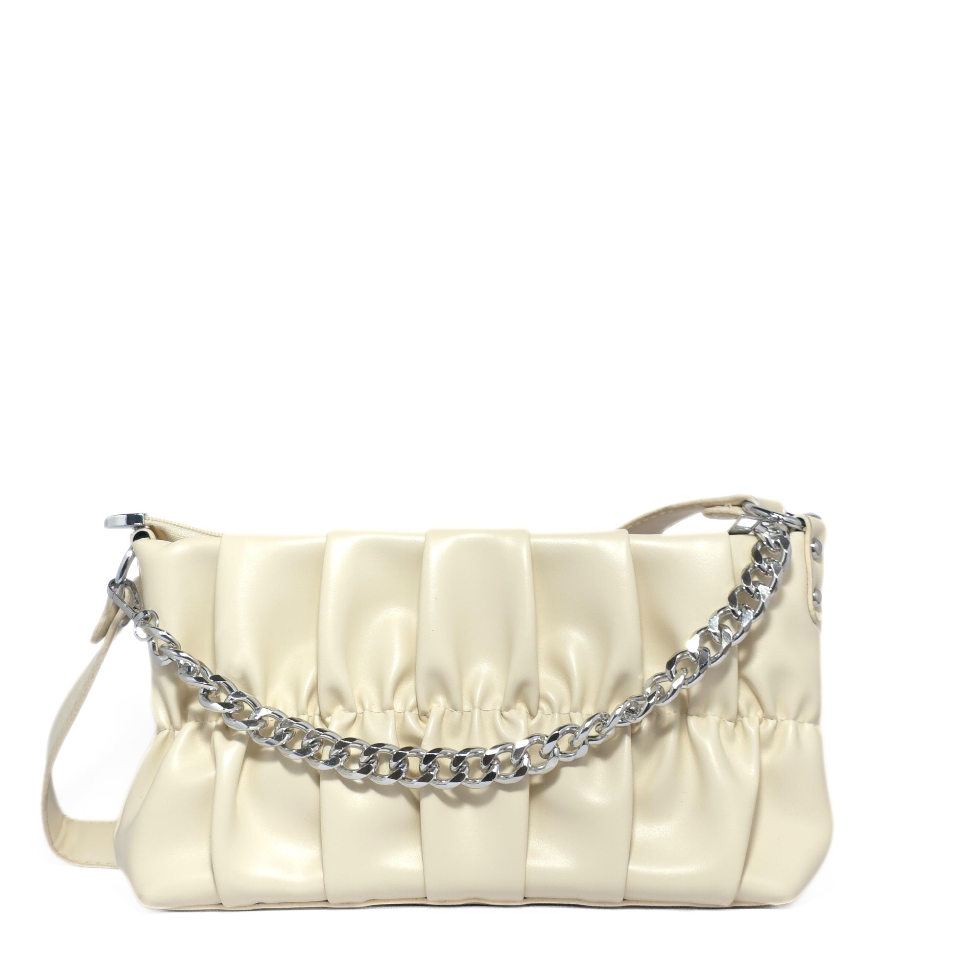 Ruched Chain Bag