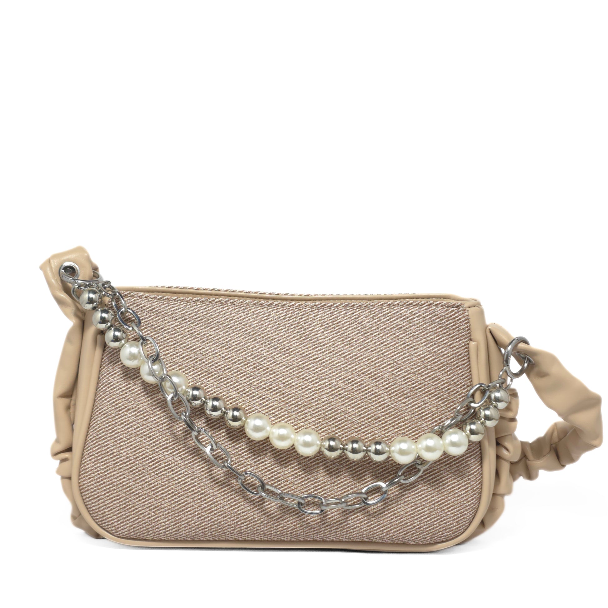 Pearl Accent Grey Sling Bag