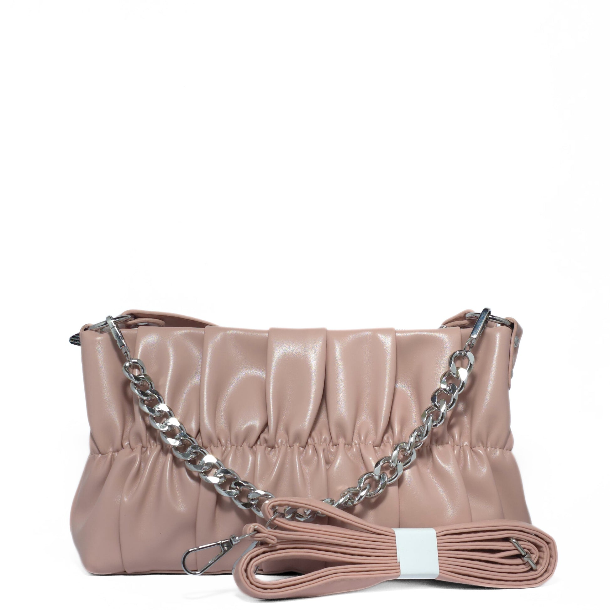 Ruched Chain Bag