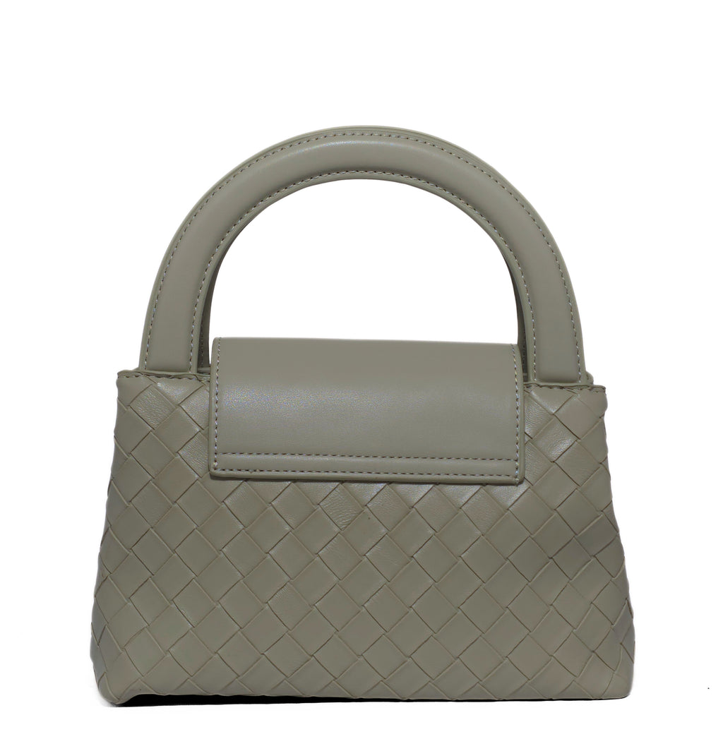 Olive Woven Texture Handbag