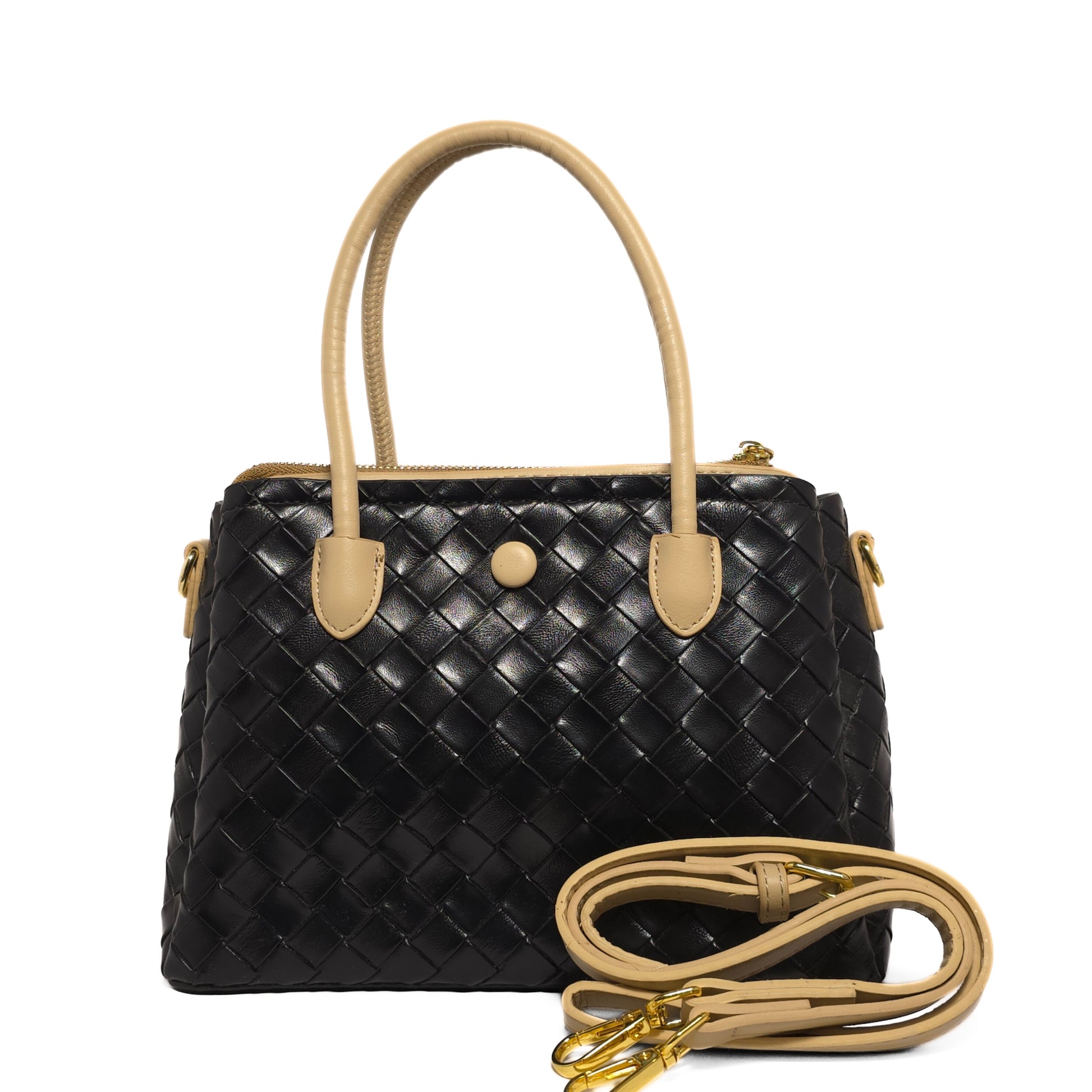 Woven Contrast Bag