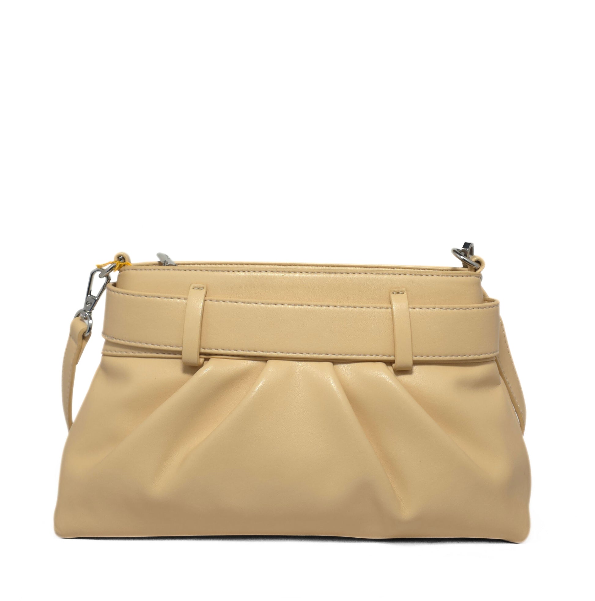 Buckle Accent Cream Bag