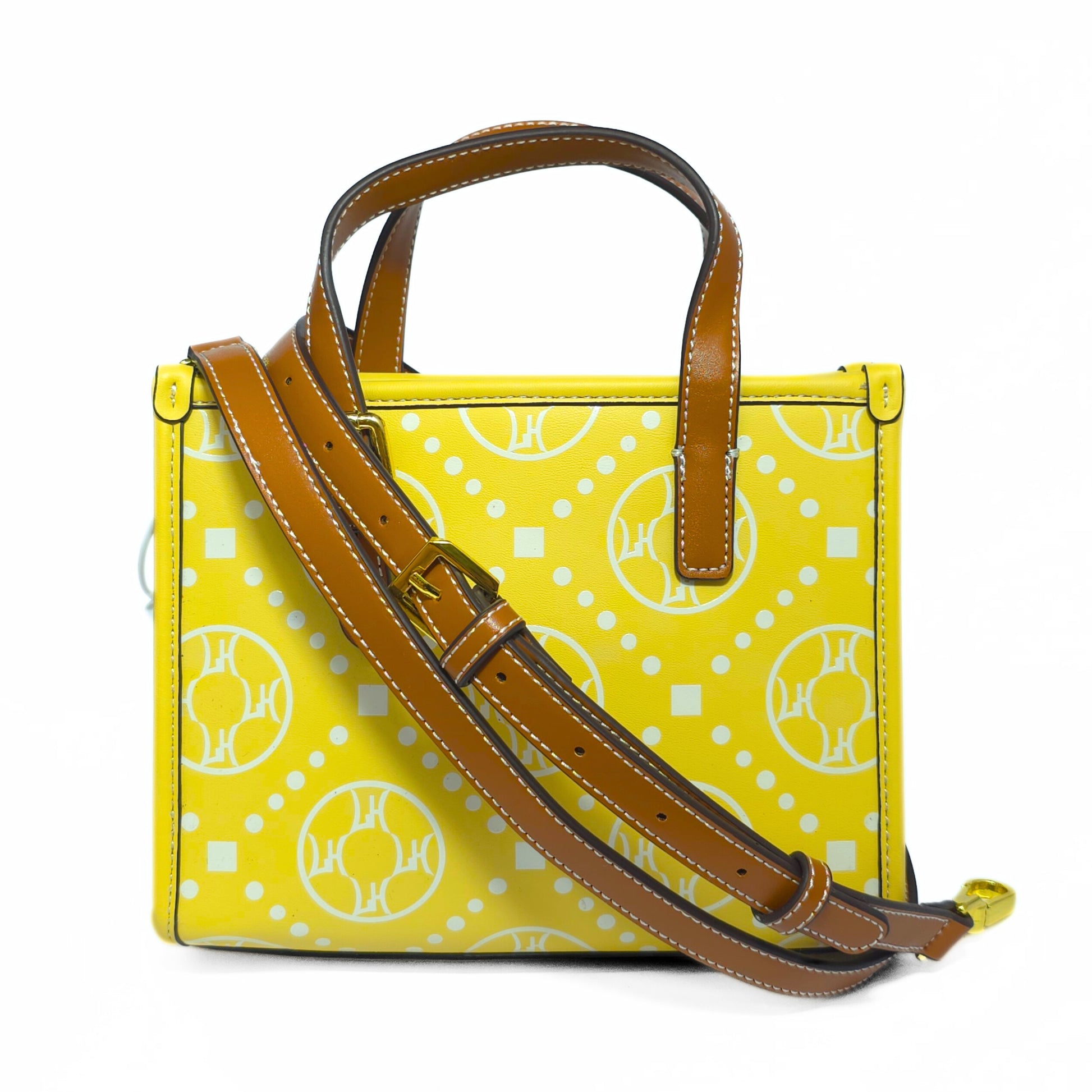 Yellow Mini Box Tote Bag
