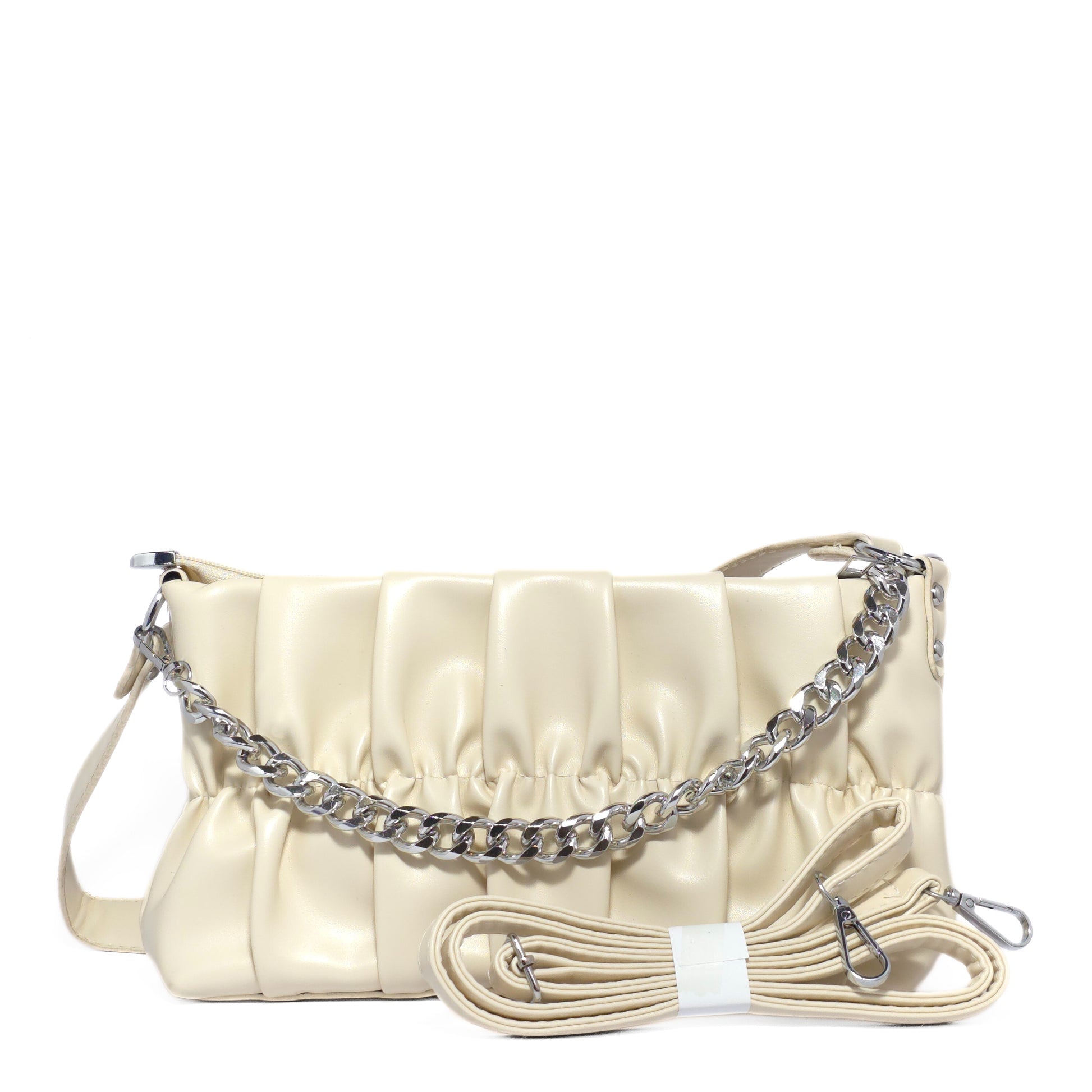 Ruched Chain Bag