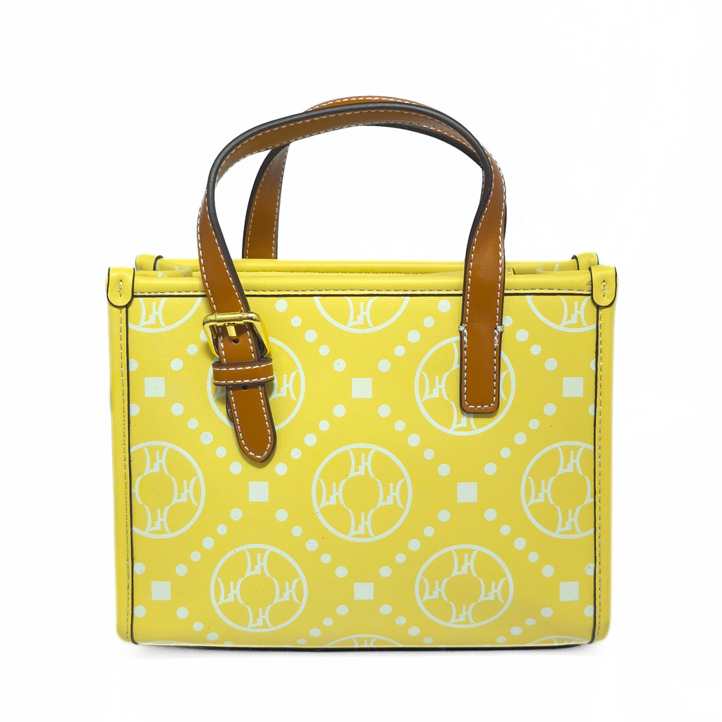 Yellow Mini Box Tote Bag
