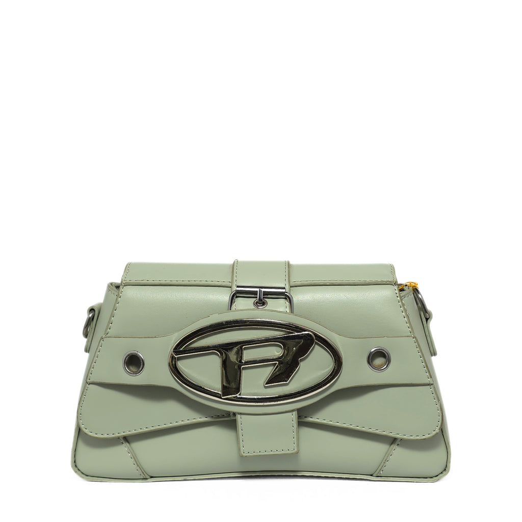 Reina Mint Emblem Bag