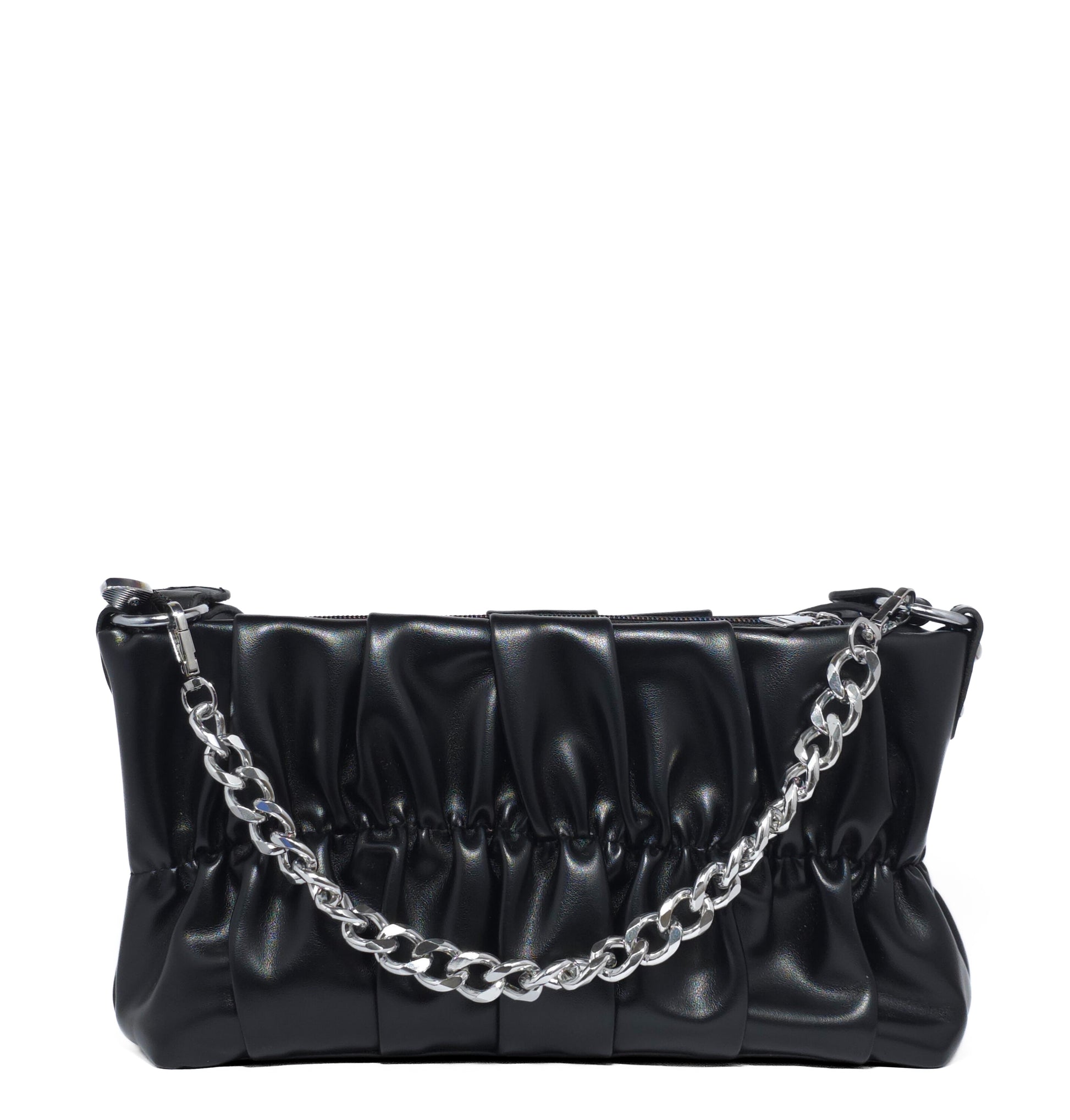 Ruched Chain Bag