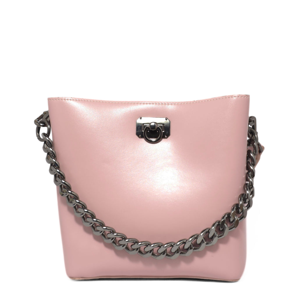 Soft Pink Lock Bag